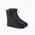 Paire de couvre-chaussures imperméables noirs avec fermeture zip et semelle antidérapante